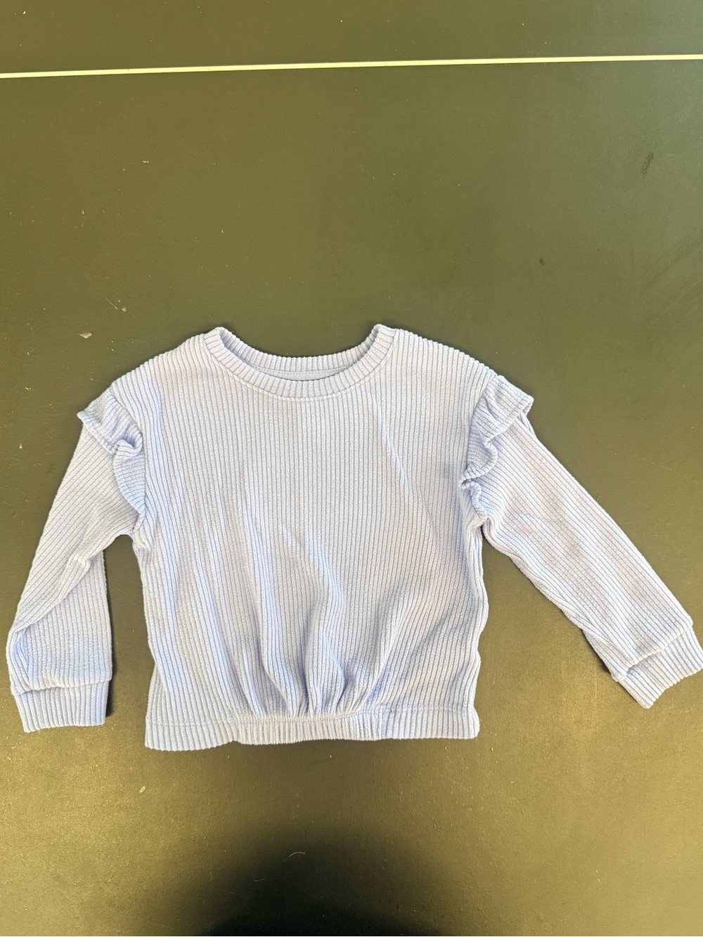 Toddler Girls' Long Sleeve Cozy Rib T-Shirt - Cat & Jack, Lavender, Size 2T